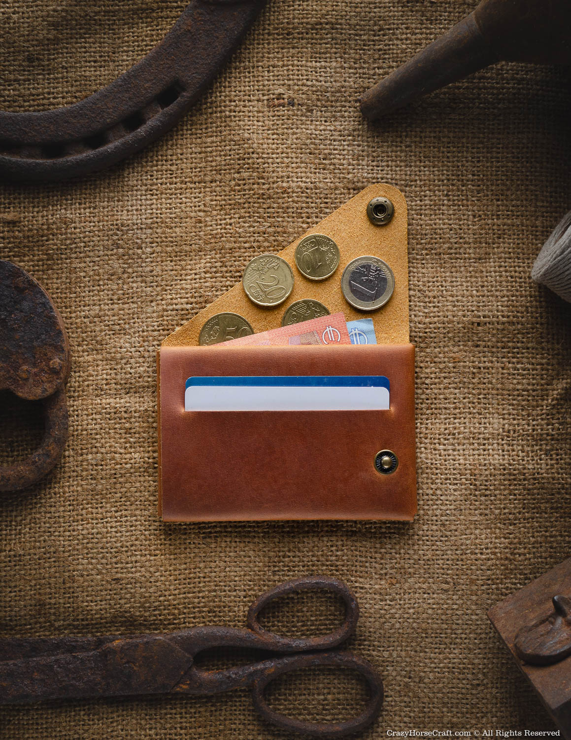 Set of Minimalist series leather wallet and Key Holder