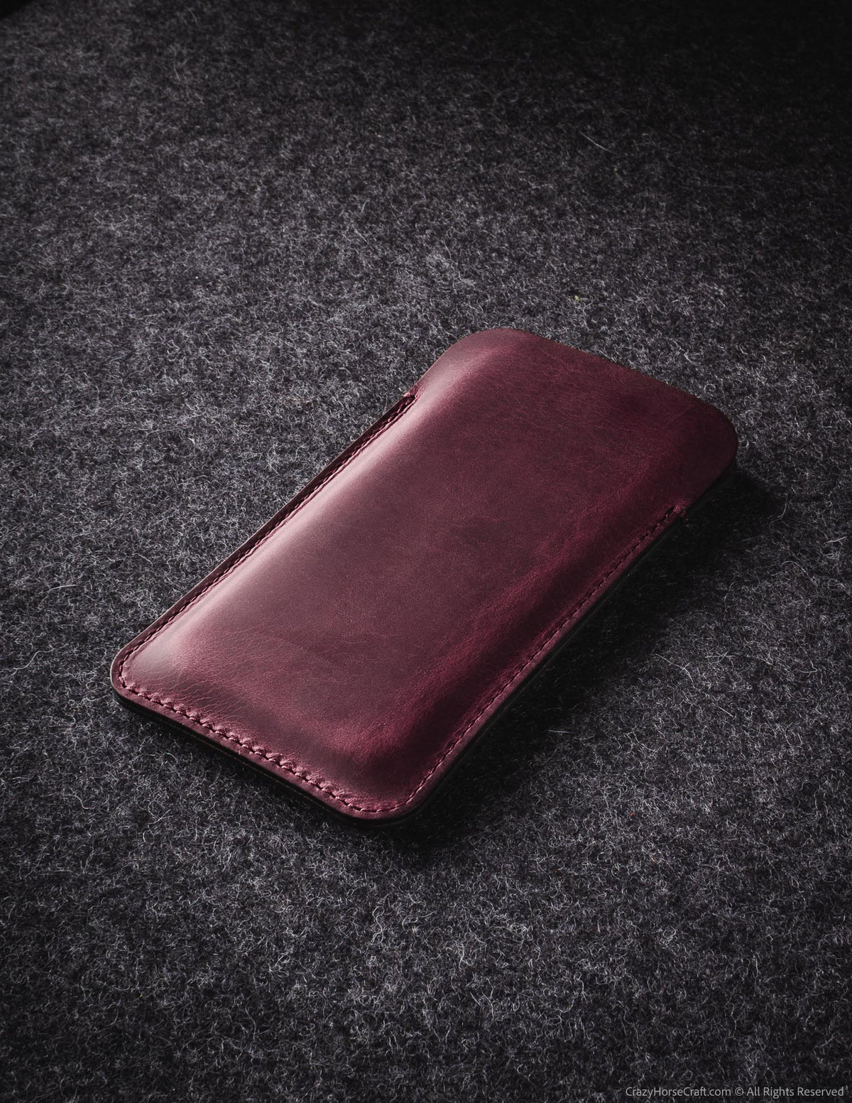 #color of the leather_burgundy red