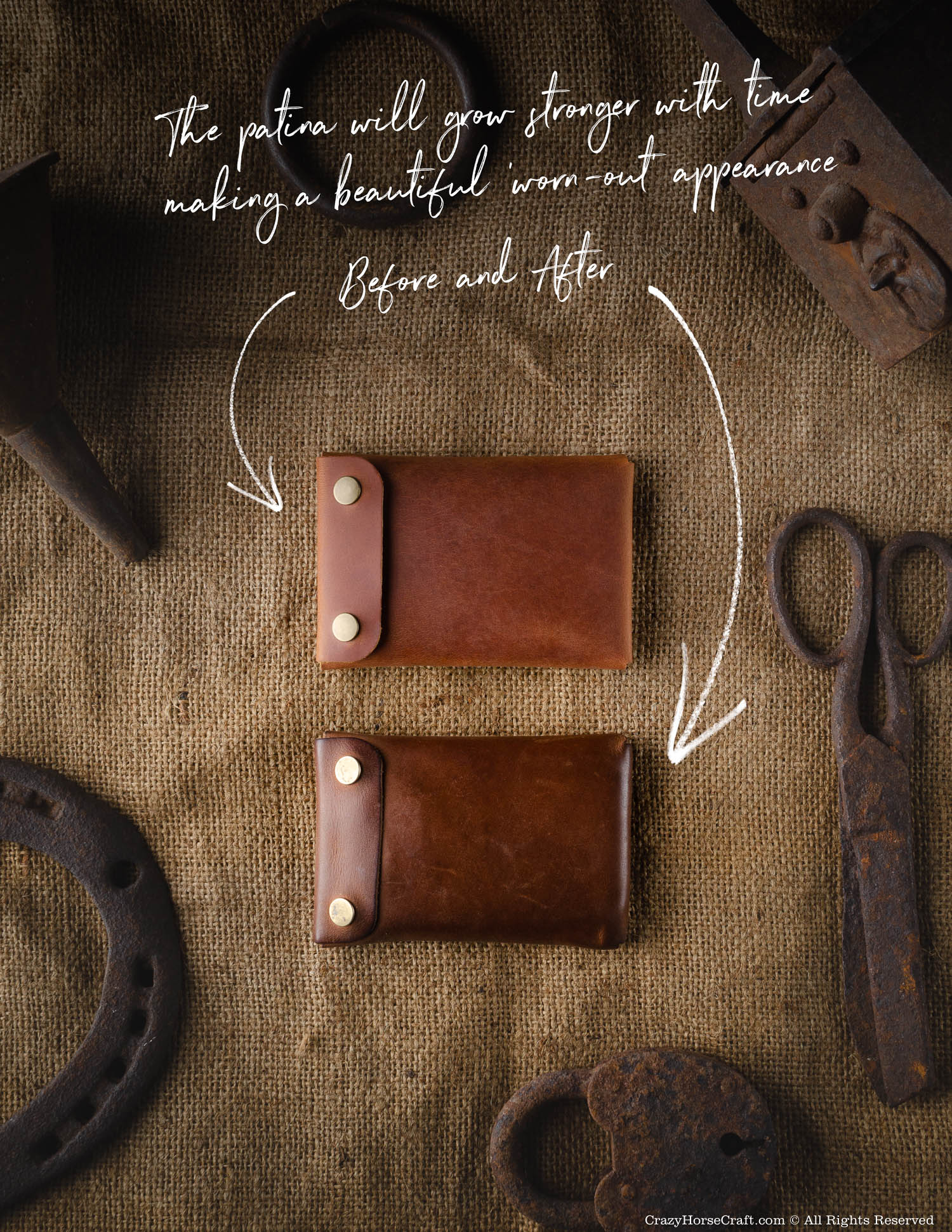 Minimalist Leather Key Organiser/Holder | Wood Brown