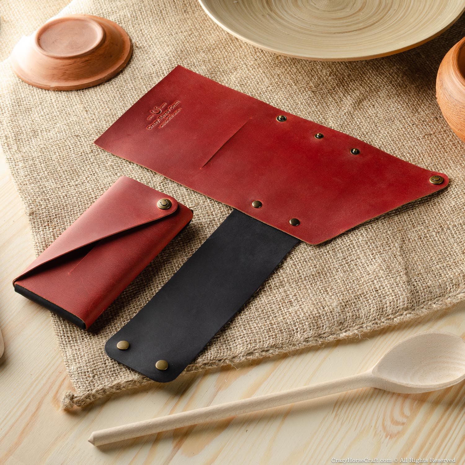 Minimalist Phone case / wallet | Fragola Red