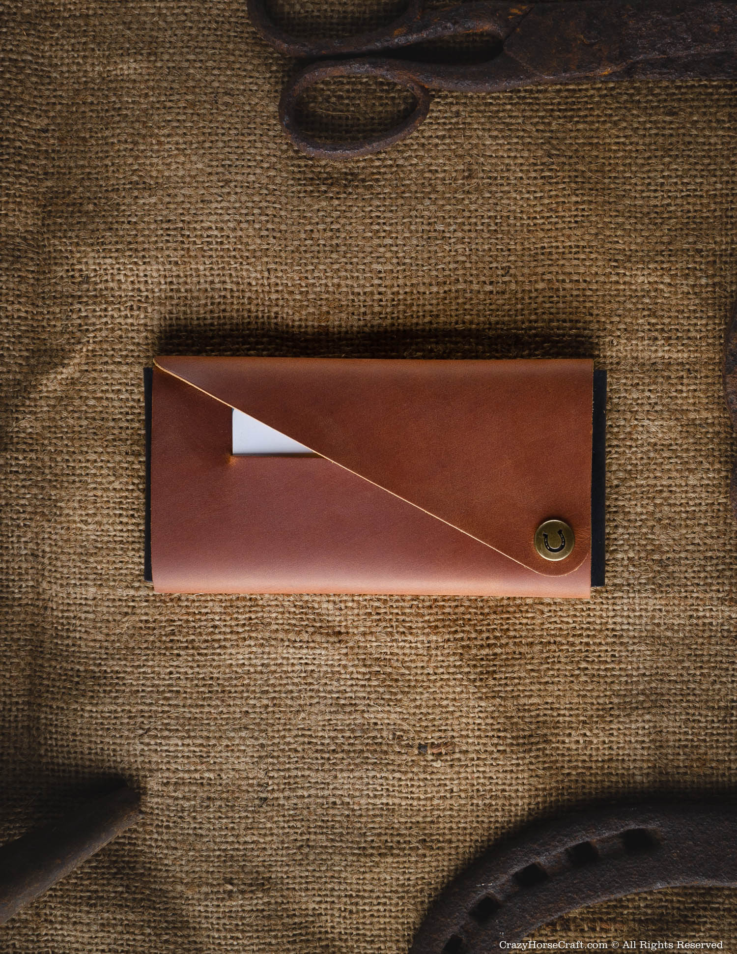 Minimalist Phone case / wallet | Classic Brown