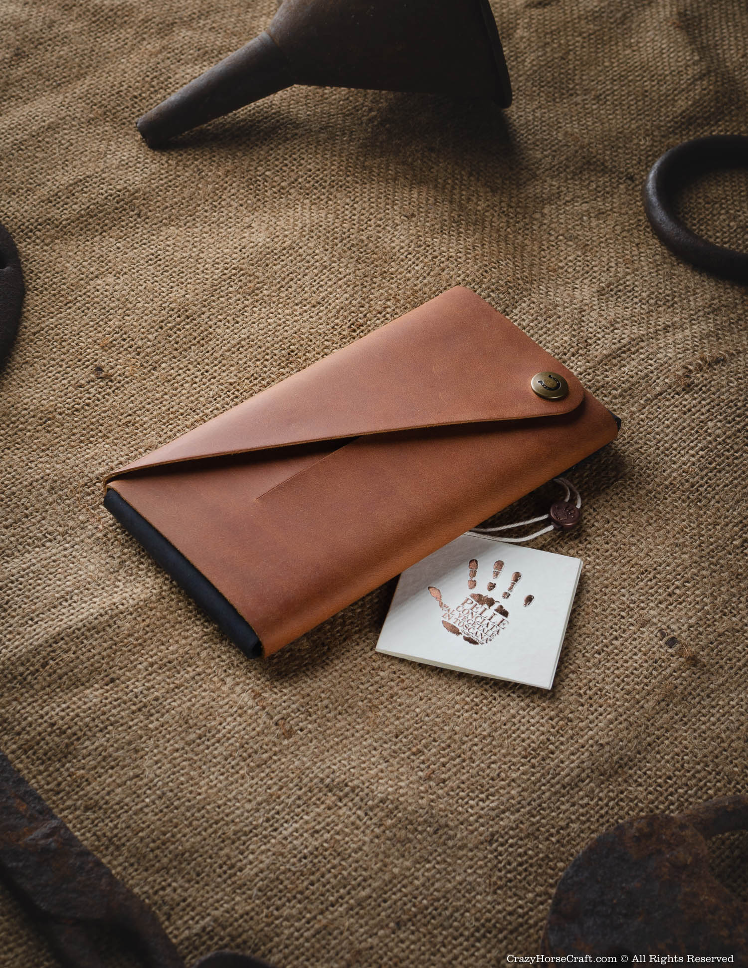 Minimalist Phone case / wallet | Classic Brown
