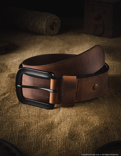 Vegetable Tanned Leather Belts