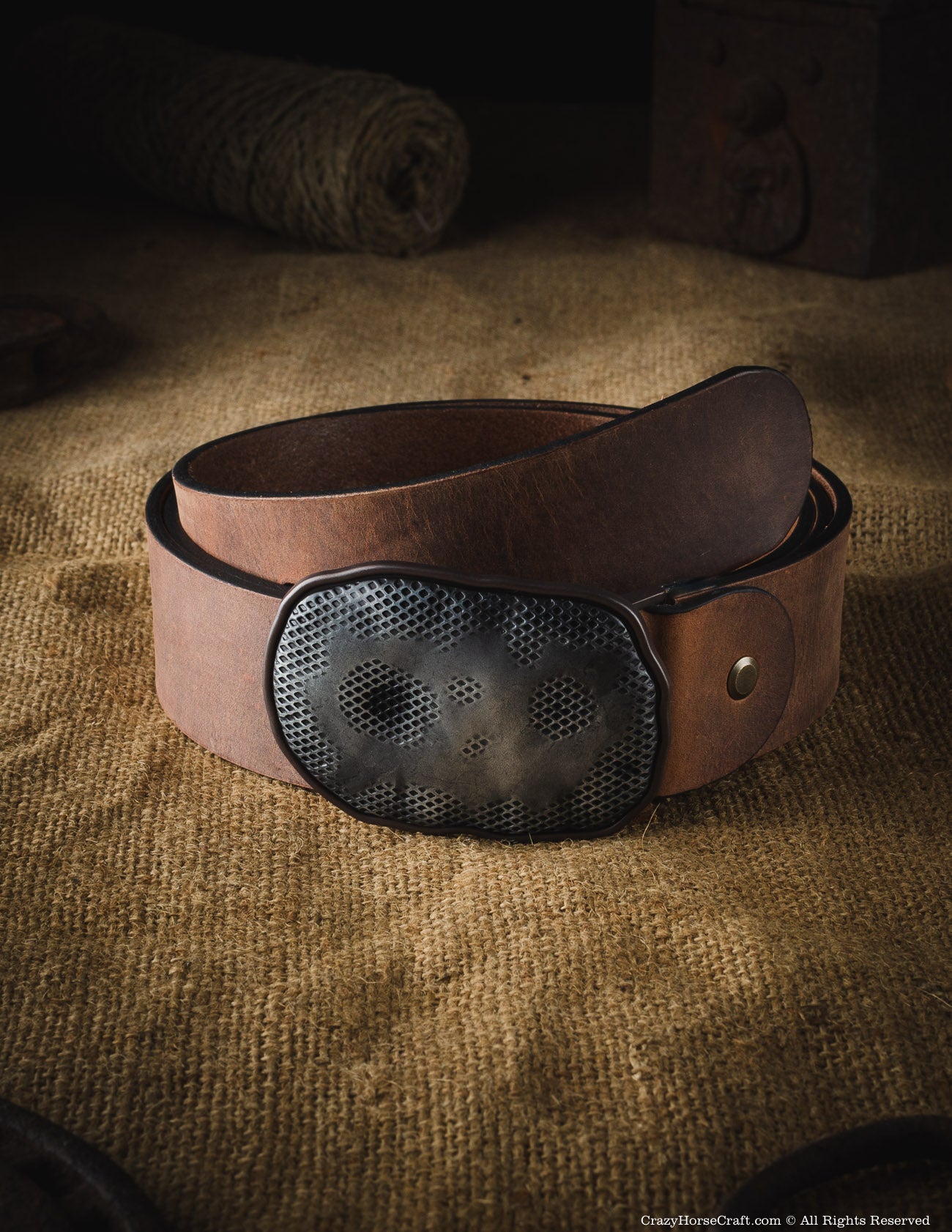 Vegetable Tanned Leather Belt | Classic Brown