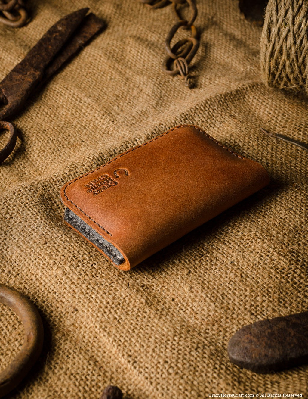Crazy Horse Leather Men Clutch Vintage Mobile Phone Wallet Card Holder Clutch ESS228 Dark Brown