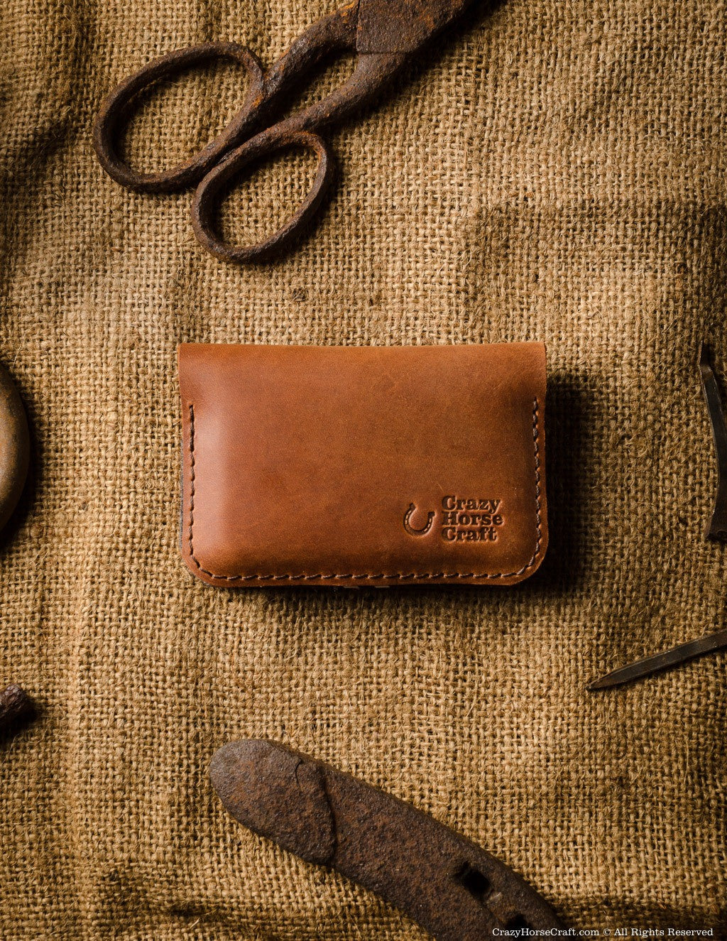 Leather Business & Credit Card Holder / Wallet | Classic Brown