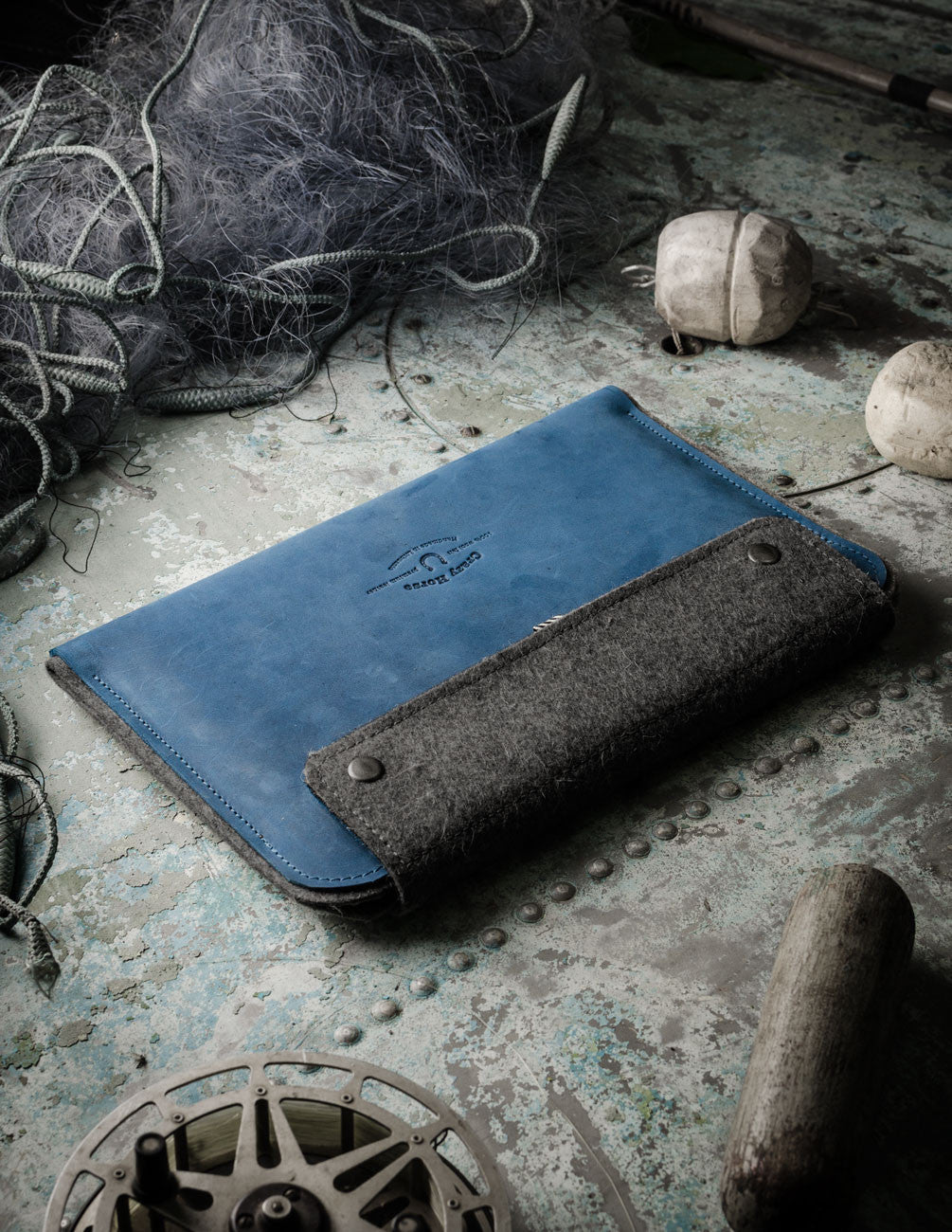 Leather MacBook Case | OceanBlue