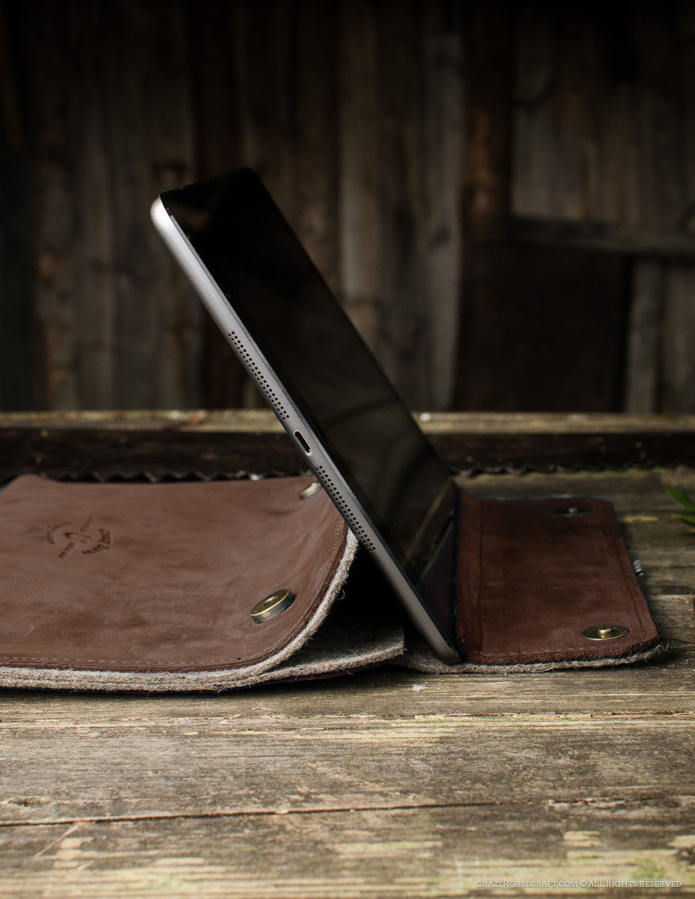 Leather MacBook Case | WoodBrown
