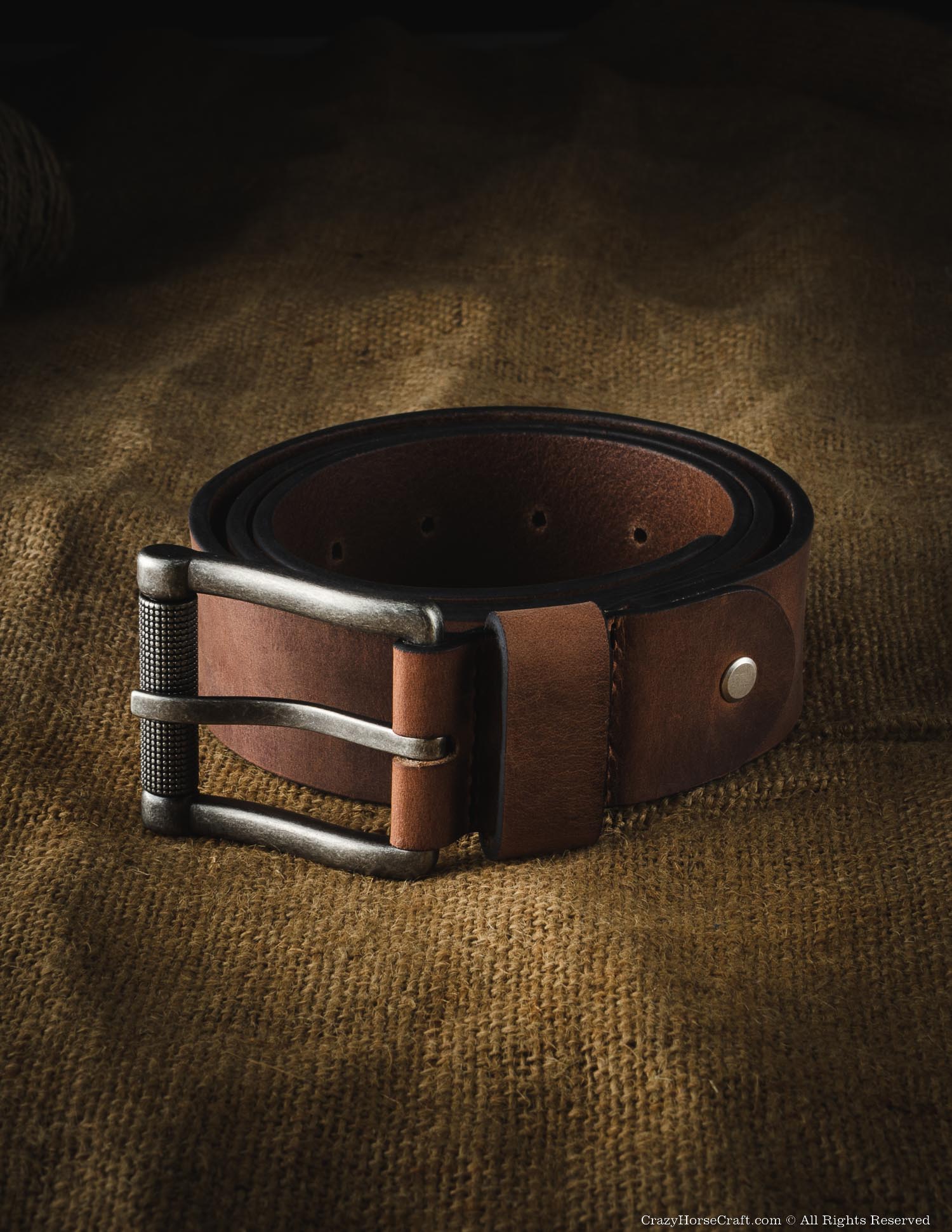 Vegetable Tanned Leather Belt | Classic Brown