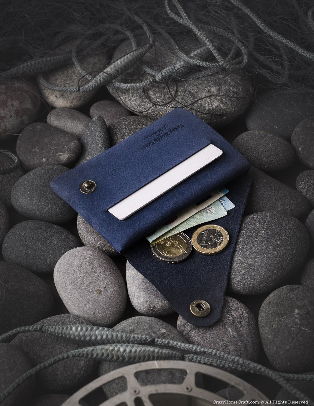 Nubuck leather wallet/card holder