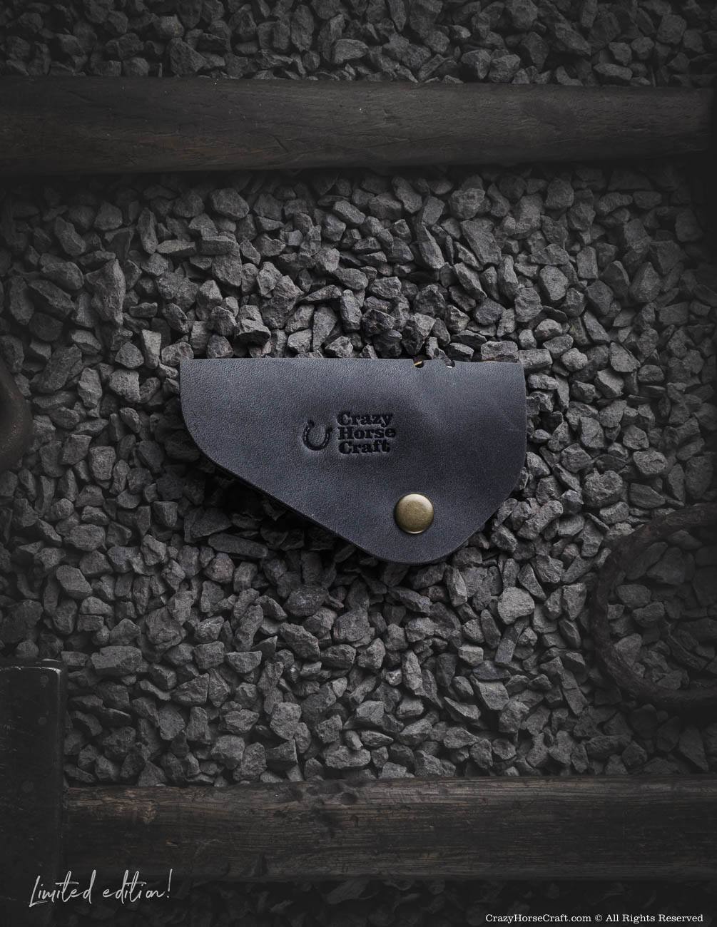Leather Key Fob, Holder | Stone Grey